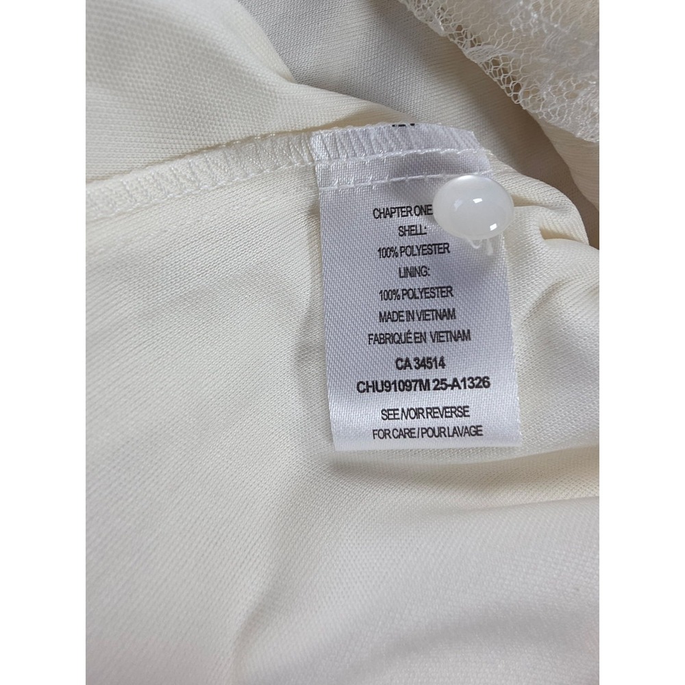 Haver & Blair London Cream Lace Blouse Women LG Pearl Button Delicate NEW! - Picture 7 of 9